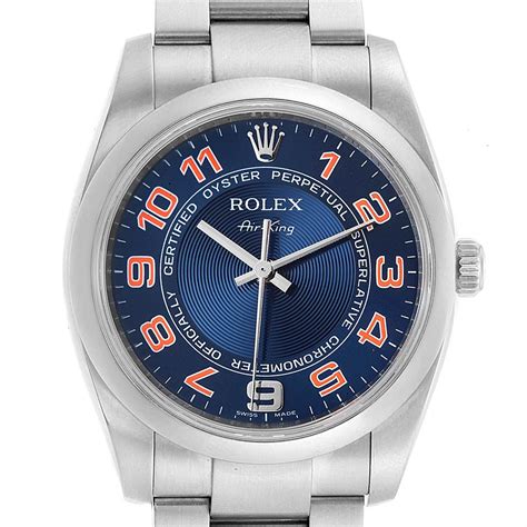 buy rolex air king blue dial|rolex air king price chart.